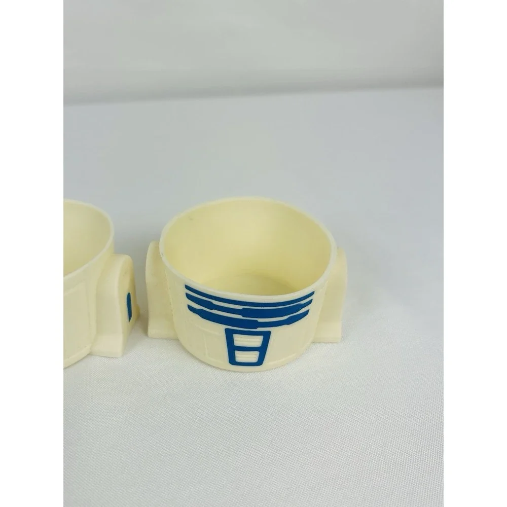 Disney Star Wars R2-D2 Cupcake Baking Pan Silicone Molds Set of 4 Cream Blue